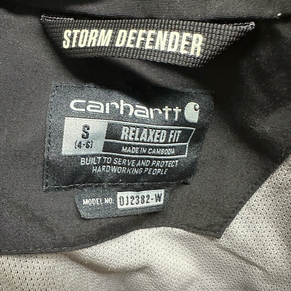 Carhartt Black Utility Jacket with Hood - Picture 3 of 3